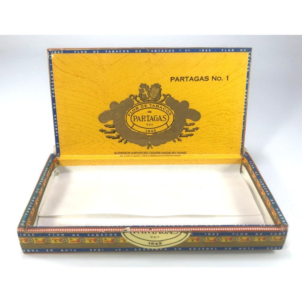 Partagas No. 1 Wood Cigar Sampler Box Mini Handmade Cigars Empty Box - Picture 2 of 7